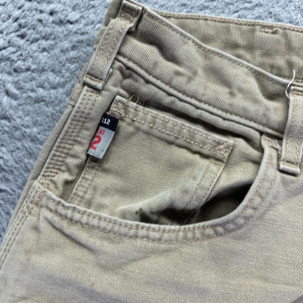 Carhartt Flame Resistant Pant Mens 38x27 Brown Cotton Carpenter Straight Travel - Picture 5 of 14